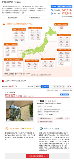 豊富な販売実績！安心と信頼の証「お客様の声」をエクスショップサイトにて掲載中！